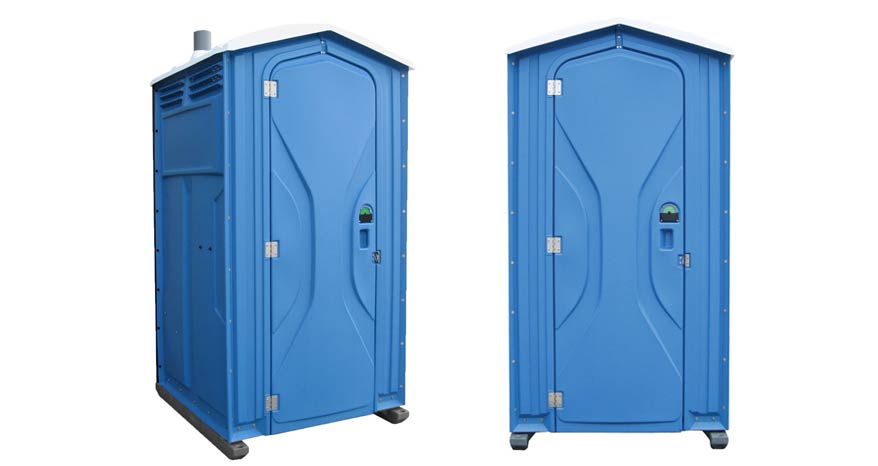 Long-term porta potty units on site in Lemoore, California